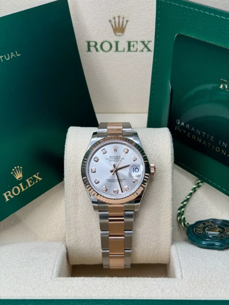 RLX Datejust m278271-0015/0016 Silver 31mm Dial Oyster Bracelet Watch