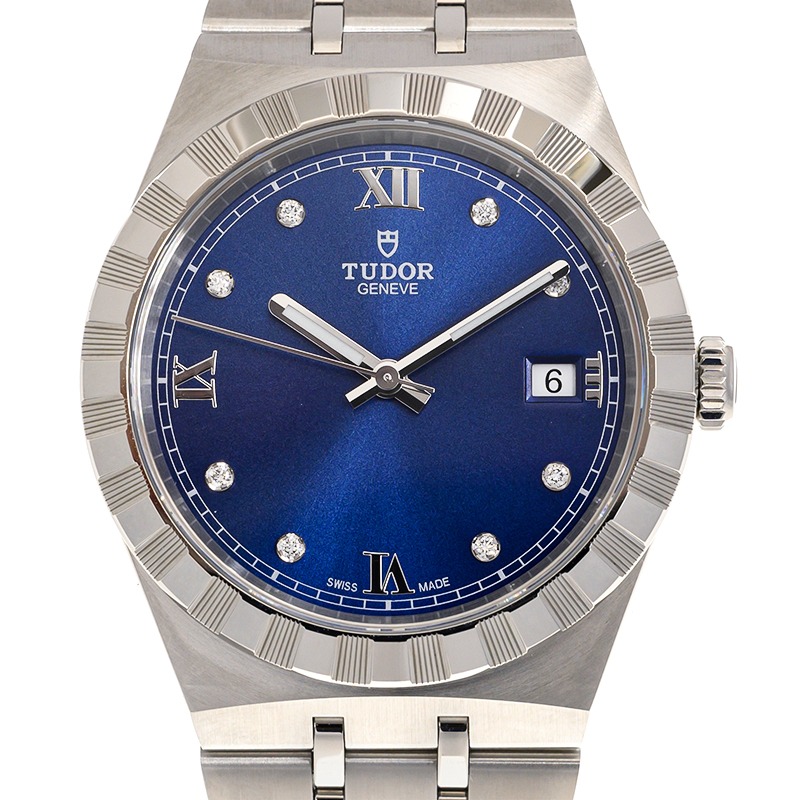 【7A Quality】TUDOR Royal 38mm Blue Diamond Dial Automatic Bracelet Watch M28500-0006