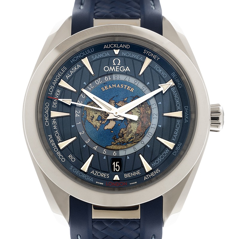 OMEGA Aqua Terra 150M CoAxial Master Chronometer GMT Worldtimer 43mm O22012432203001