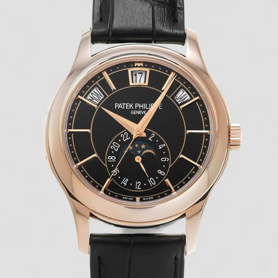 Patek Leather Black 5205R-010 Replica