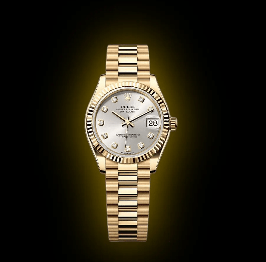 RLX Datejust m278278-0034 Silver 31mm Dial President Bracelet Watch