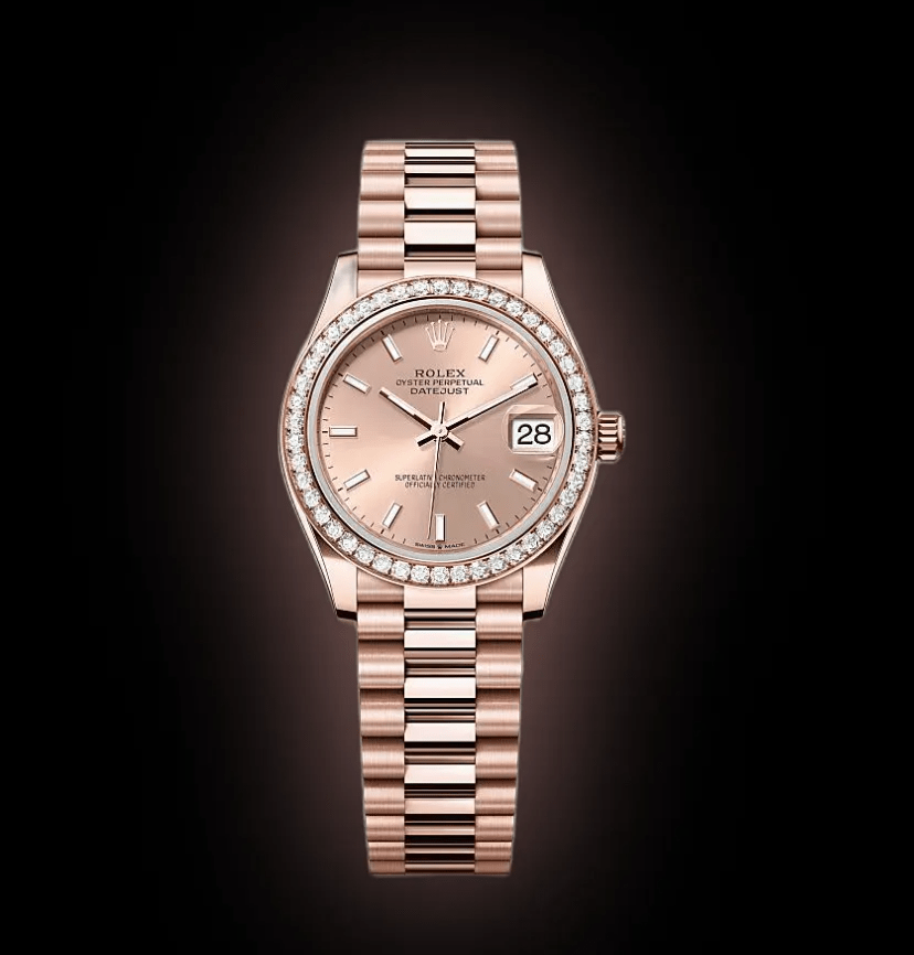 RLX Datejust m278285RBR-0018 Rosé 31mm Dial