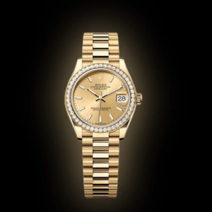 RLX Datejust m278288RBR-0022 Champagne 31mm Dial President Bracelet Watch