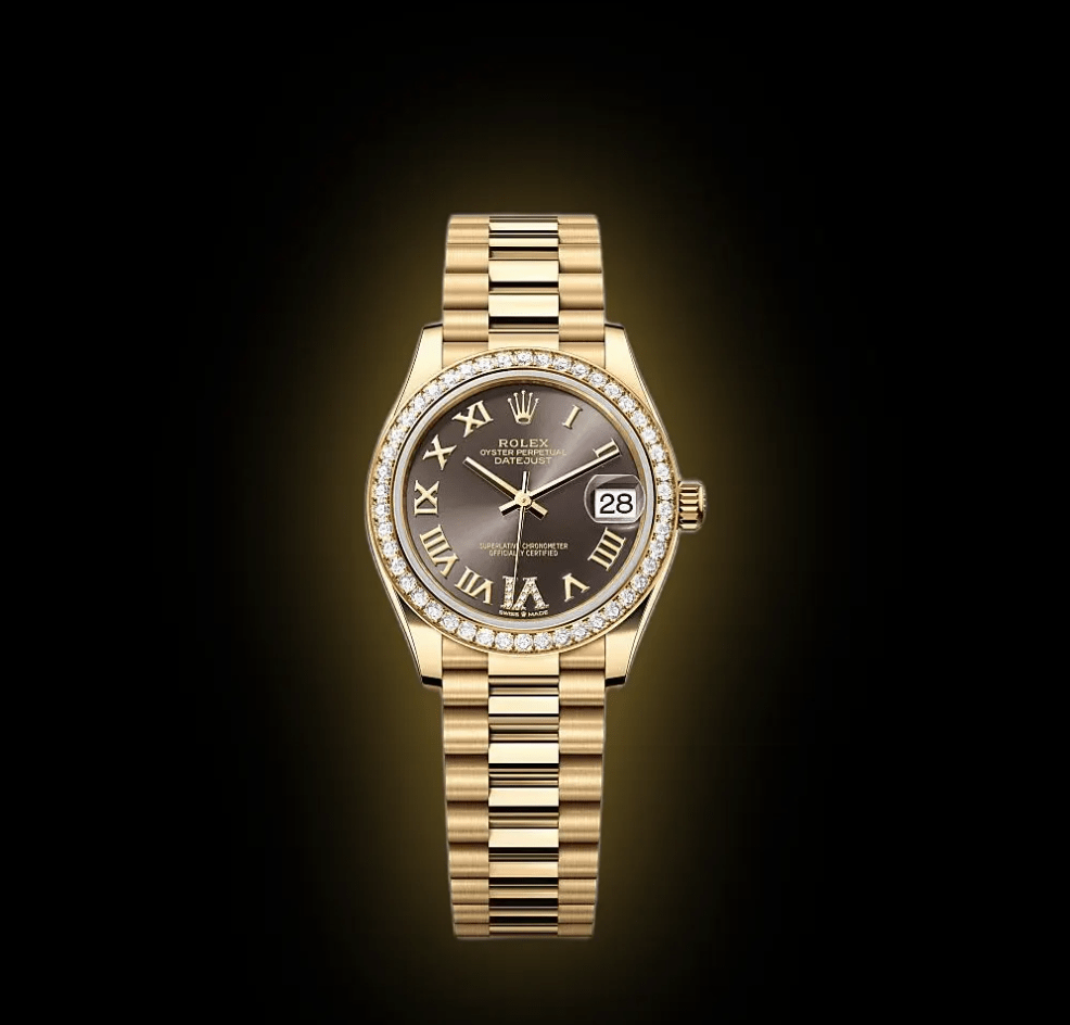 RLX Datejust m278288RBR-0026 Dark Grey 31mm Dial President Bracelet Watch