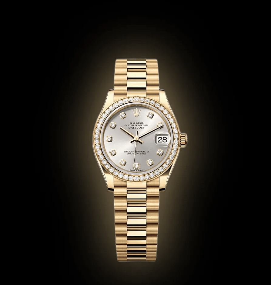 RLX Datejust m278288RBR-0028 Silver 31mm Dial President Bracelet Watch