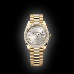 RLX Day-Date 40mm 228398TBR-0006 Silver Dial President Watch