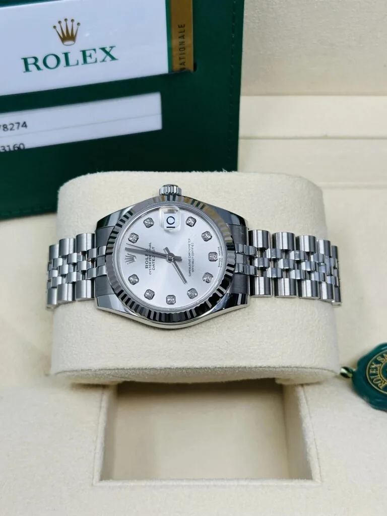 RLX Datejust m278274-0029/0030 Silver 31mm Dial Oyster Watch