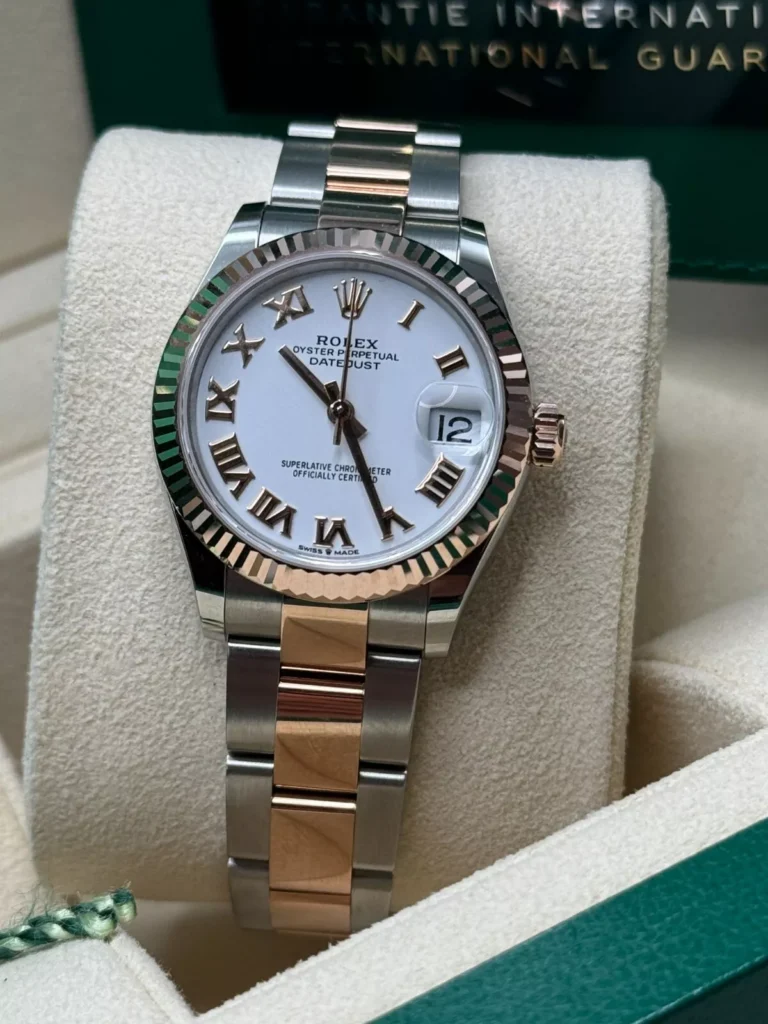 RLX Datejust m278271-0001/0002 White 31mm Dial Oyster Bracelet Watch