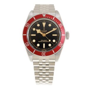 【7A Quality】TUDOR Black Bay 41mm Black Dial & Red Bezel Five-Link Bracelet Watch M7941A1A0RU-0003