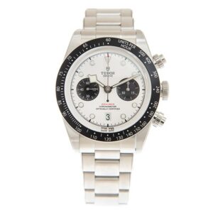 【7A Quality】TUDOR Black Bay Chrono 41mm Opaline/Black Dial Men's Automatic Bracelet Watch M79360N-0002