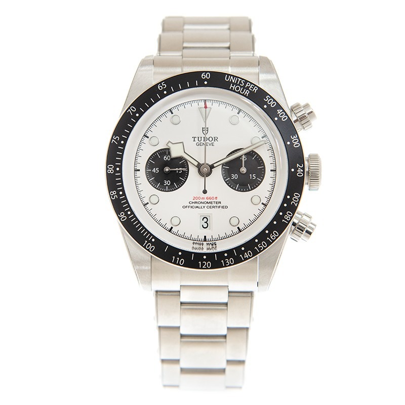 【7A Quality】TUDOR Black Bay Chrono 41mm Opaline/Black Dial Men's Automatic Bracelet Watch M79360N-0002