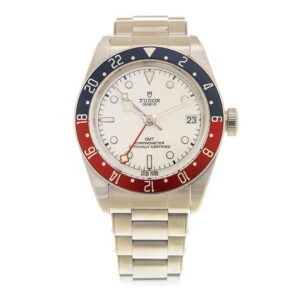 【7A Quality】TUDOR Black Bay GMT 41mm White Dial & Red/Blue Bezel Bracelet Watch M79830RB-0010