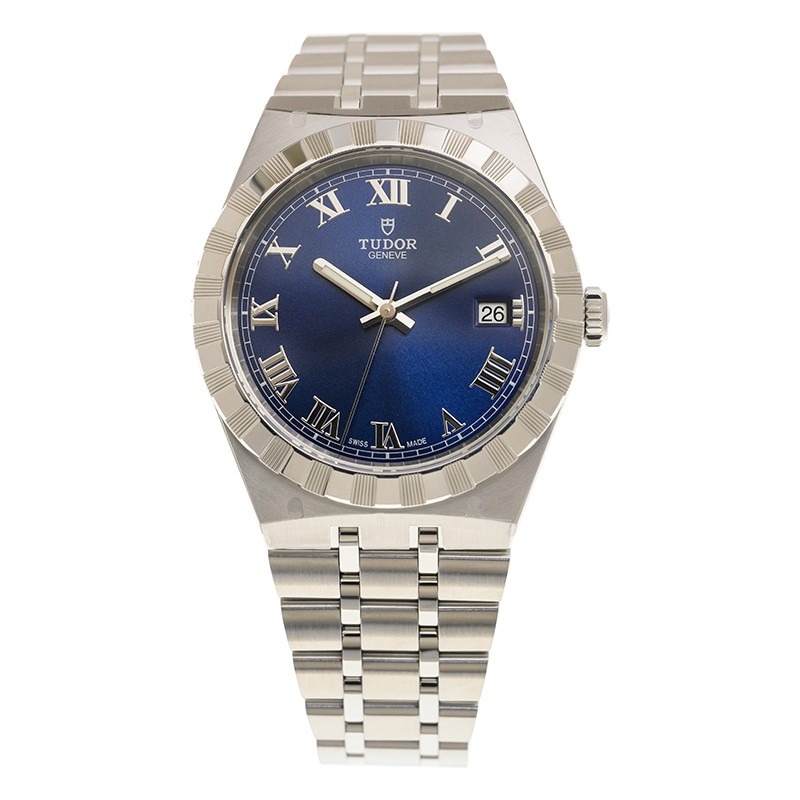 【7A Quality】TUDOR Royal 38mm Blue Roman Dial Automatic Bracelet Watch M28500-0005