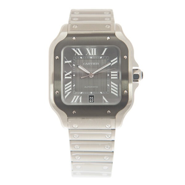 Cartier Santos Large Model Grey WSSA0037 - United Luxury