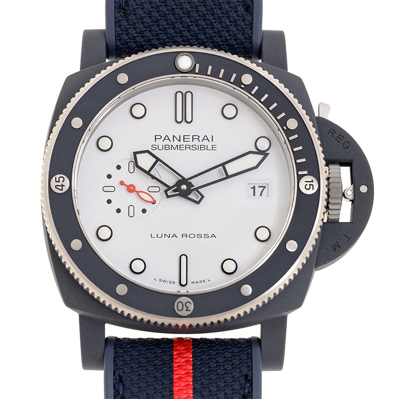 【7A Quality】Panerai Submersible QuarantaQuattro Luna Rossa Ti-Ceramitech™ 44mm PAM01543