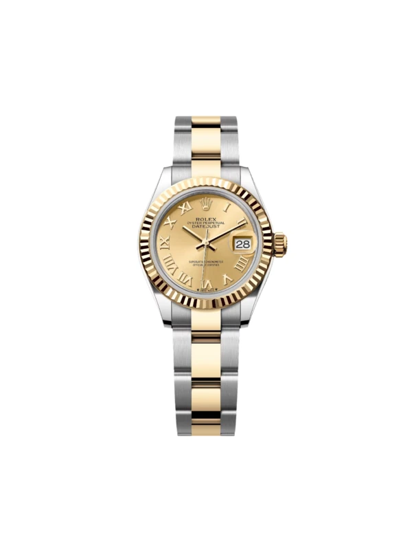 RLX Lady-Datejust 31mm 279173 Champagne Roman Dial Oyster Bracelet