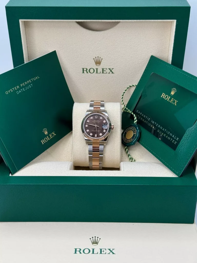 RLX Datejust m278271-0027/0028 Chocolate 31mm Dial Oyster Bracelet Watch