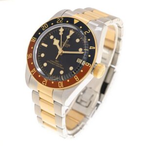【7A Quality】TUDOR Black Bay GMT S&G Steel and 18ct Yellow Gold 41mm Bracelet Watch M79833MN-0001