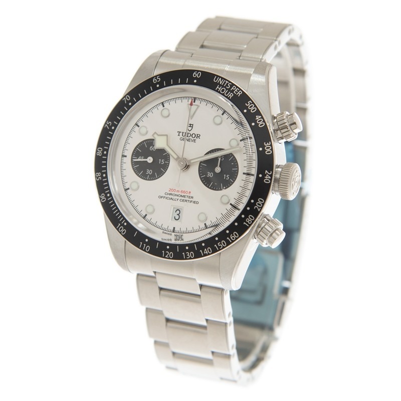 【7A Quality】TUDOR Black Bay Chrono 41mm Opaline/Black Dial Men's Automatic Bracelet Watch M79360N-0002