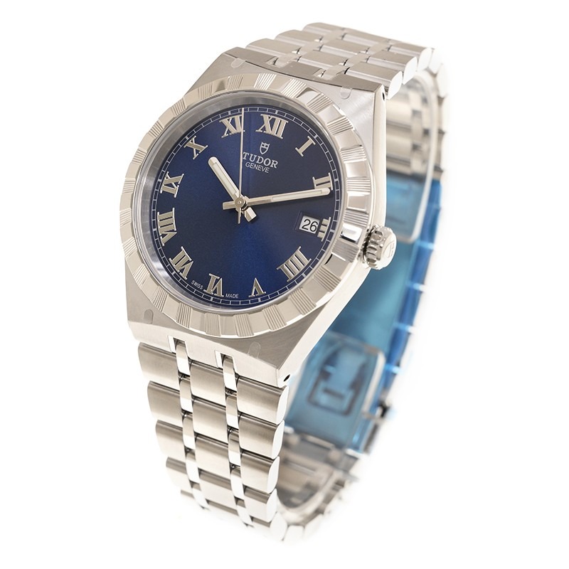 【7A Quality】TUDOR Royal 38mm Blue Roman Dial Automatic Bracelet Watch M28500-0005