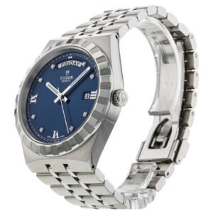 【7A Quality】TUDOR Royal Date/Day 41mm Blue Diamond Set Dial Men's Automatic Watch M28600-0006