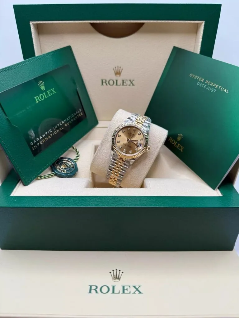 RLX Datejust m278273-0025/0026 31mm Champagne Dial Stainless Steel and Yellow Gold Oyster Watch