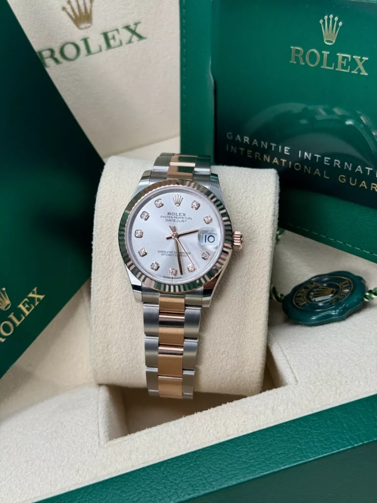 RLX Datejust m278271-0015/0016 Silver 31mm Dial Oyster Bracelet Watch