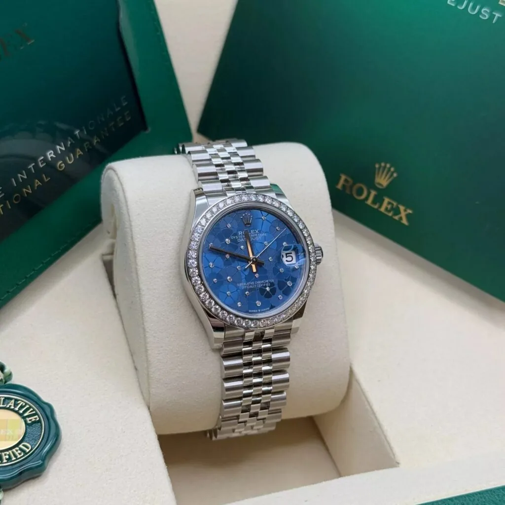 RLX Datejust m278384RBR-0039/0040 Azzurro Blue 31mm Dial Oyster Watch