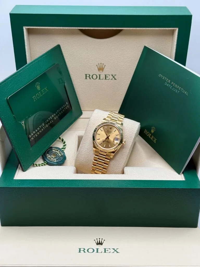 RLX Datejust m278278-0040 Champagne 31mm Dial President Bracelet Watch