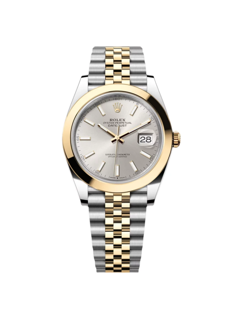 RLX Datejust 41mm 126303 Silver Index Oyster Steel and Yellow Gold Mens Watch