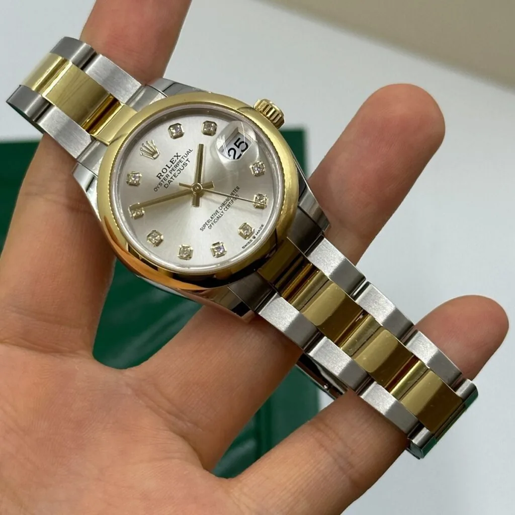 RLX Datejust m278243-0019/0020 31mm Silver Dial Yellow Rolesor Oyster Watch