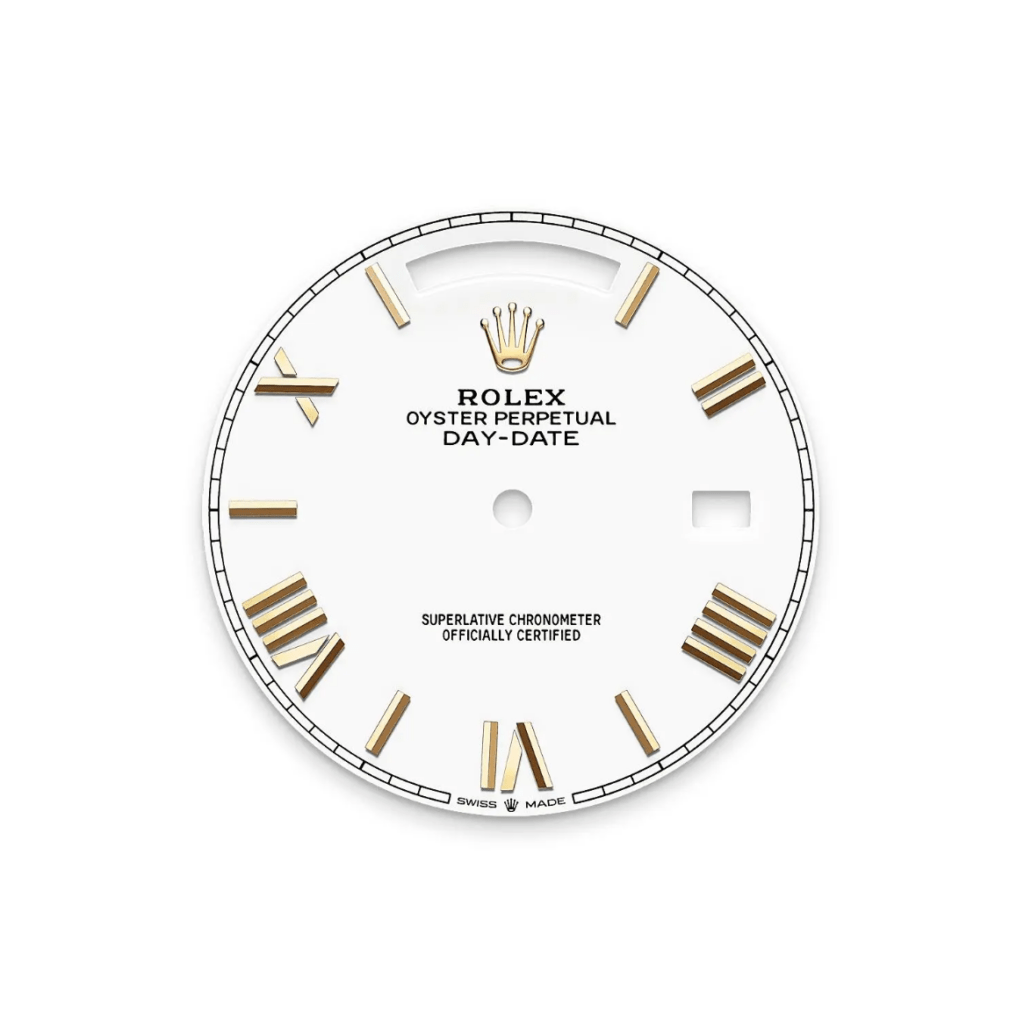 RLX Day-Date 40mm 228398TBR-0033 White Dial President Watch