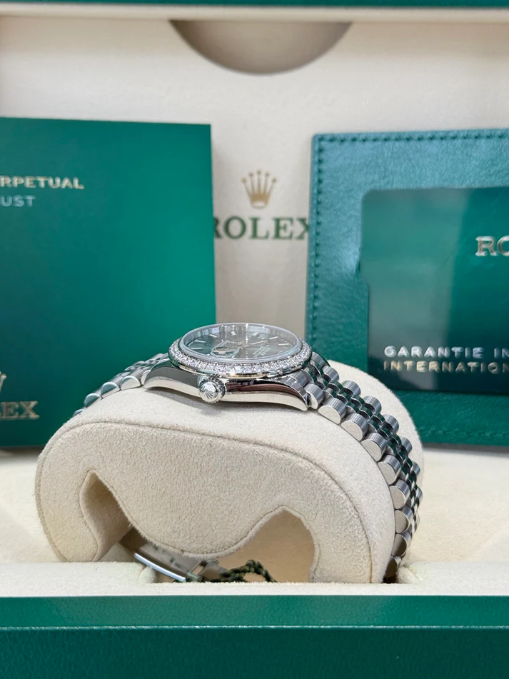 RLX Datejust m278384RBR-0021/0022 Mint Green 31mm Dial Oyster Watch
