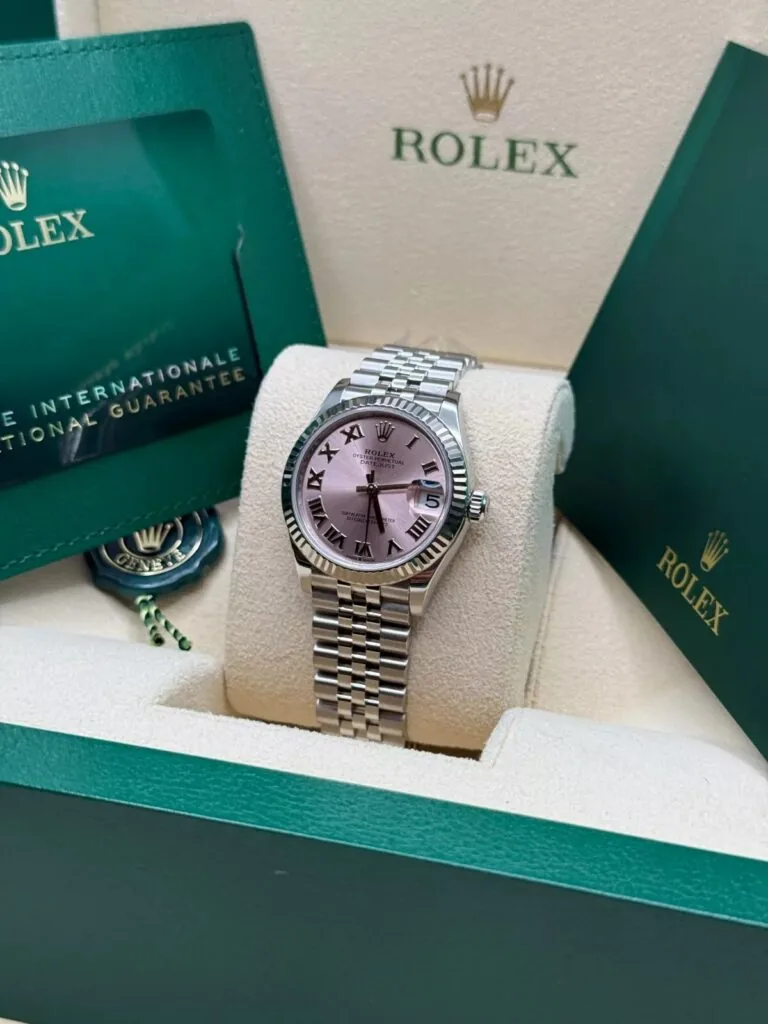 RLX Datejust m278274-0019/0020 Pink 31mm Dial Oyster Watch