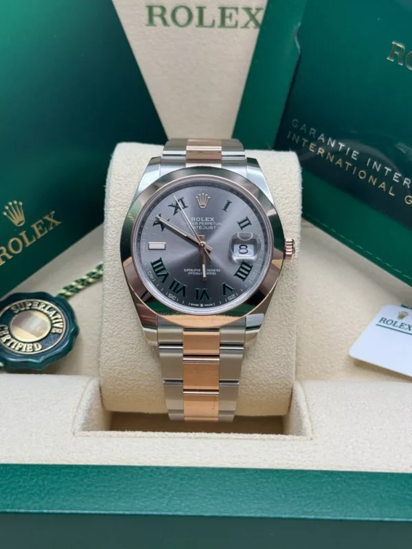 RLX Datejust 41mm 126331 Oyster Band Steel and Everose Gold Men’s Watch