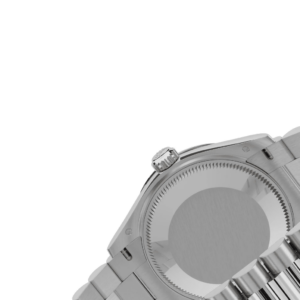 RLX Datejust m278289RBR-0012 Silver Dial White Gold President Watch