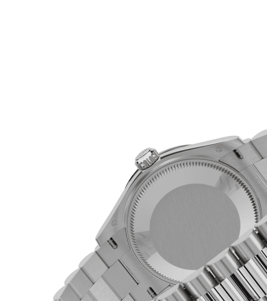 RLX Datejust m278289RBR-0012 Silver Dial White Gold President Watch