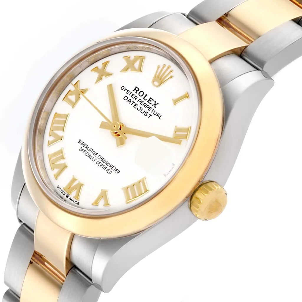 RLX Datejust m278243-0001/0002 31mm White Dial Yellow Rolesor Oyster Watch