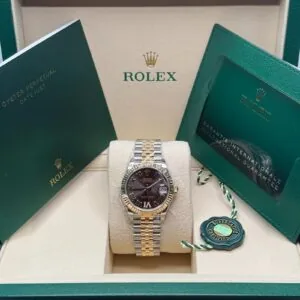 RLX Datejust m278273-0017/0018 31mm Dark Grey Dial Stainless Steel and Yellow Gold Oyster Watch