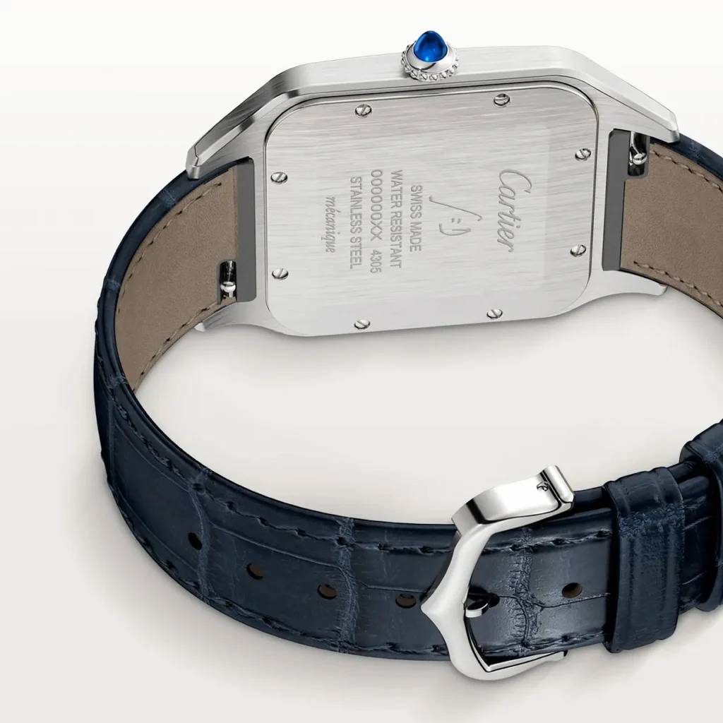 CARTIER SANTOS-DUMONT XL Model Blue Strap WSSA0032 - United Luxury