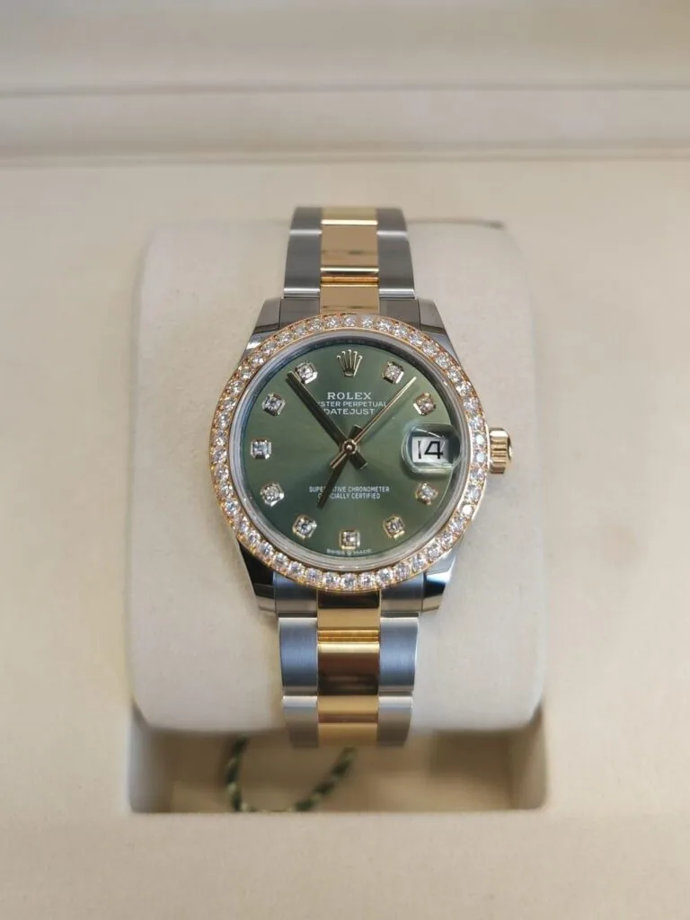 RLX Datejust m278383RBR-0029/0030 31mm Olive Green Dial Oyster Bracelet