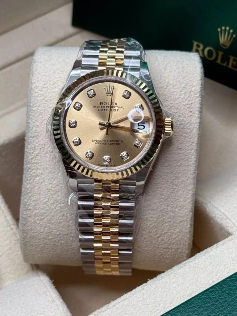 RLX Datejust m278273-0025/0026 31mm Champagne Dial Stainless Steel and Yellow Gold Oyster Watch