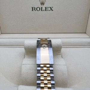 RLX Datejust 41mm 126303 Black Index Jubilee 41mm Steel and Yellow Gold Mens Watch