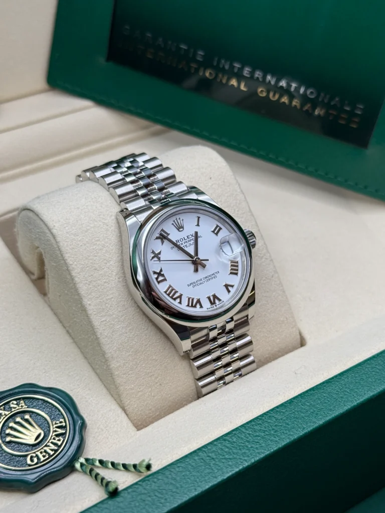 RLX Datejust m278240-0003/0004 31mm White Roman Domed Bezel Oyster Oystersteel