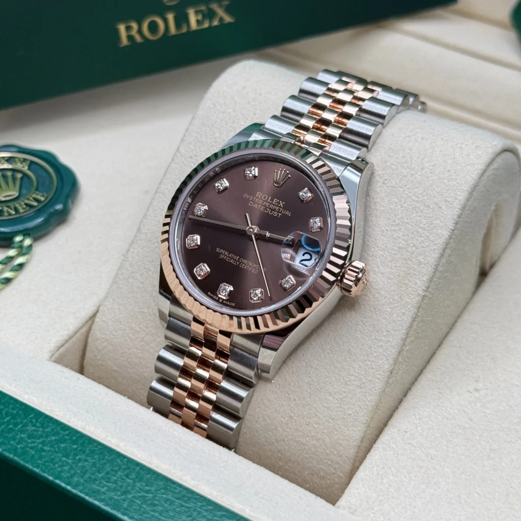 RLX Datejust m278271-0027/0028 Chocolate 31mm Dial Oyster Bracelet Watch