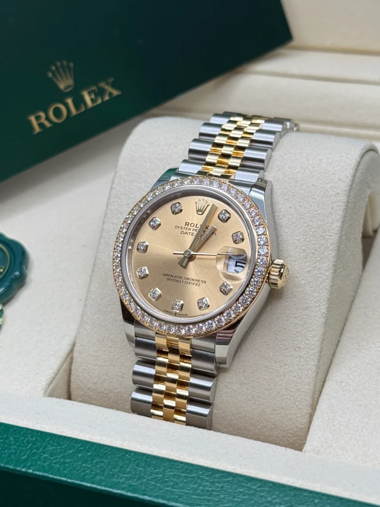 RLX Datejust m278383-0025/0026 31mm Champagne Dial Oyster Bracelet