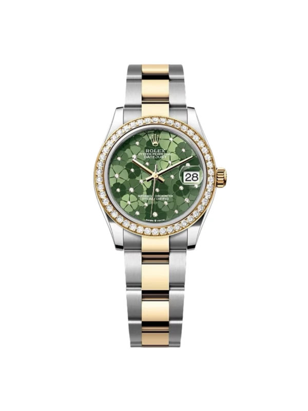 RLX Datejust m278383-0031/0032 31mm Green Floral Dial Oyster Bracelet