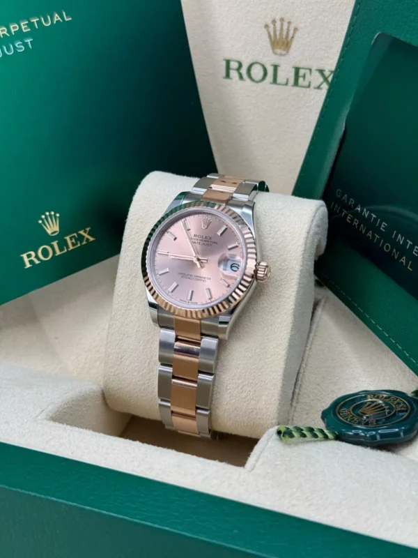 RLX Datejust m278271-0009/0010 Rose 31mm Dial Oyster Bracelet Watch