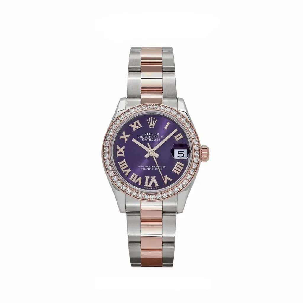 RLX Datejust m278381-0015/0016 Aubergine Roman Dial 31mm Oyster Bracelet