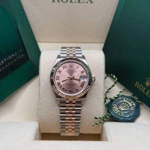 RLX Datejust m278271-0005/0006 Rose 31mm Dial Oyster Bracelet Watch